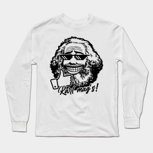 Karl Marx likes it (monochrome) Long Sleeve T-Shirt